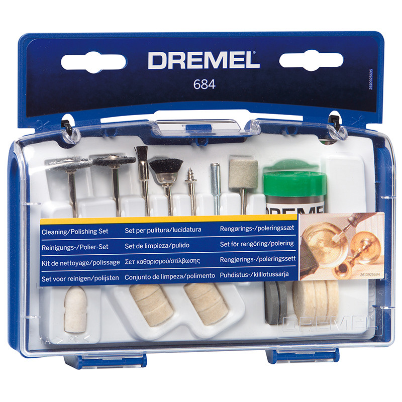 20- daļīgs tīrīšanas un pulēšanas piederumu komplekts 26150684JA DREMEL (26150684JA)