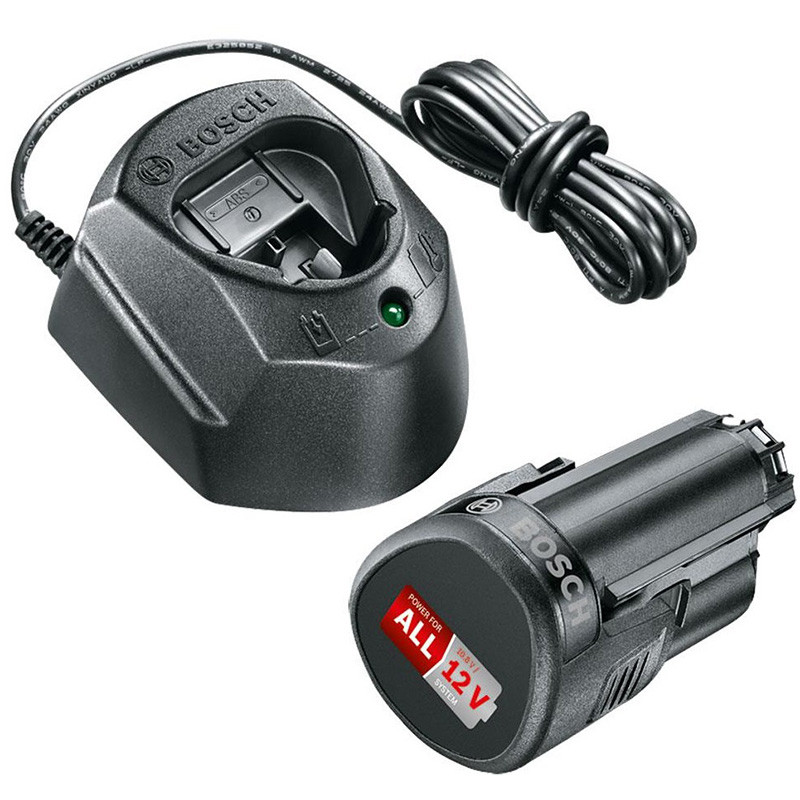 Akumulators un lādētājs Starter Set PBA12V 1x1,5Ah 1600A01L3D BOSCH (1600A01L3D)