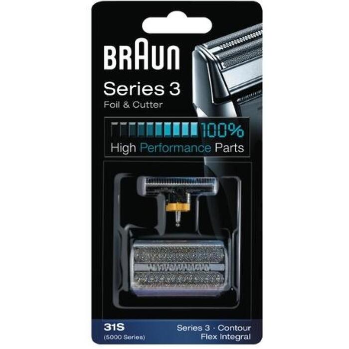 Braun Folija un griezēja nomaiņas komplekts Kombipack 31S, 0.009kg, 1gab, 2700gab uz paletes (Kombipack 31S)