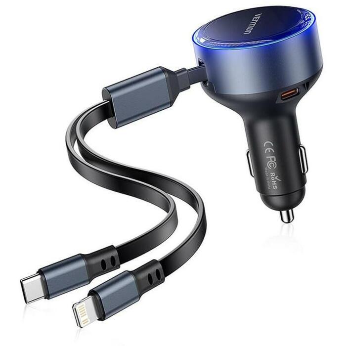 Vention Lādētājs AUTO FFOB0, 30W, 3A
