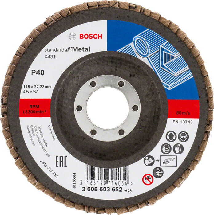 Slīpēšanas disks metālam Standard 115X22mm,40
