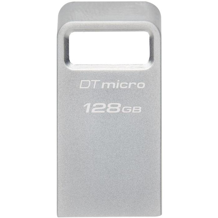 Kingston DataTraveler USB флешка DTMC3G2/128GB, 128 ГБ, 200 МБ/с, USB Type-A, металлический корпус, кольцо для ключей (DTMC3G2/128GB)