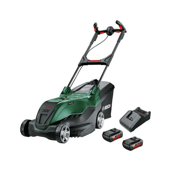 Bezvadu mauriņa pļāvējs, 36V, 40 cm griešanas platums, 2 akumulatori, 06008B9F01, BOSCH (06008B9F01)
