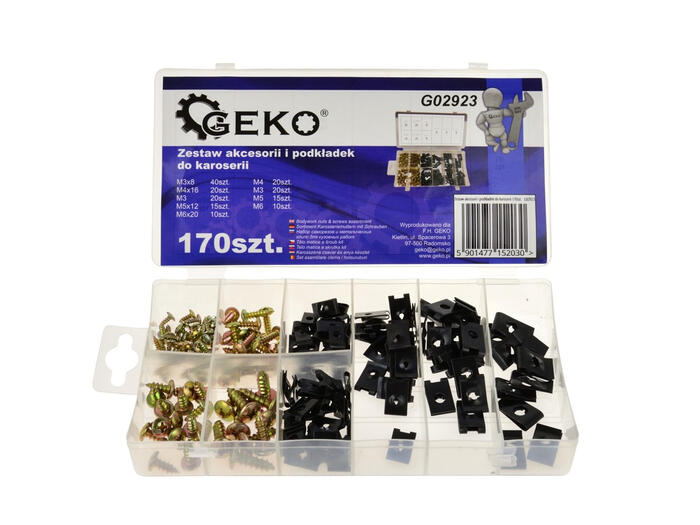 Geko G02923 U veida paliktņu komplekts