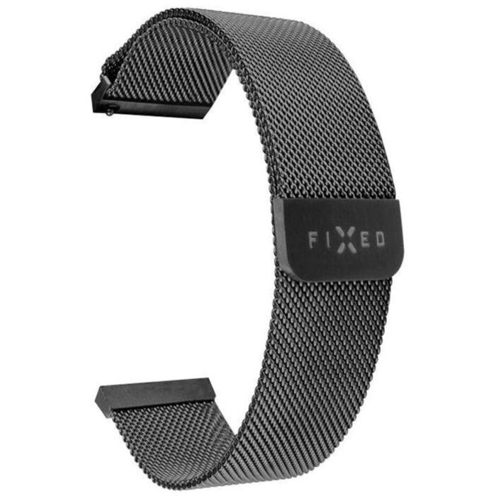 Fixed ремешок для смарт-часов, FIXMEST-20MM-BK, 20mm, Нержавеющая сталь, Черный (FIXMEST-20MM-BK)