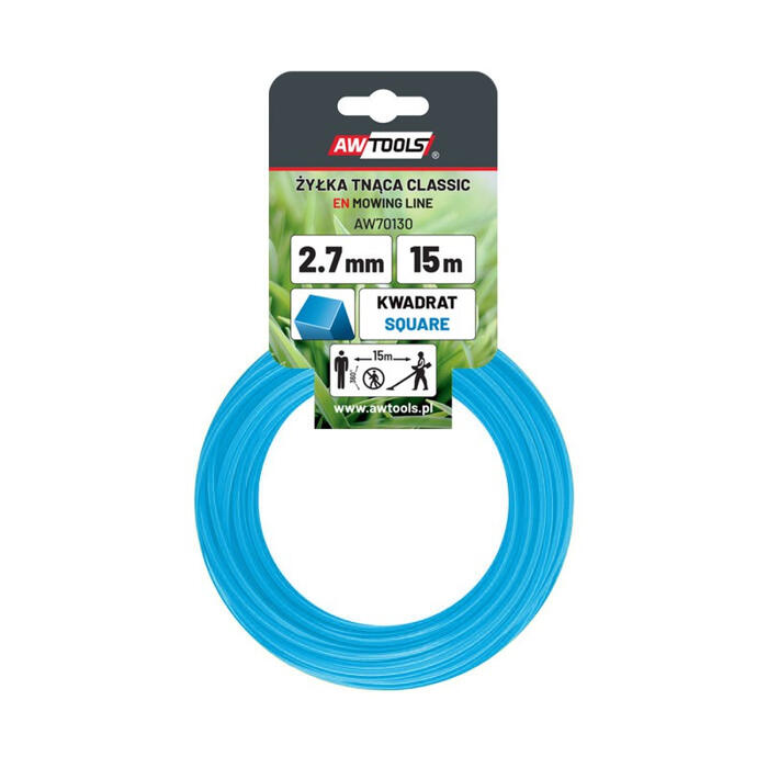 Kvadrātveida zāles pļāvēja aukla, 3.0mm