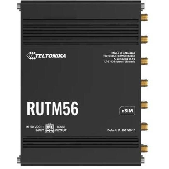 Teltonika Двухмодемный маршрутизатор RUTM56 RUTM56000000, 802.11ac, 10/100/1000 Mbit/s, 4 x RJ-45, Поддержка Mesh Да, MU-MiMO Да (RUTM56000000)