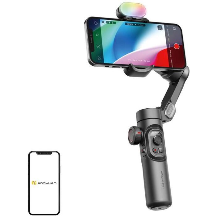 AOCHUAN XE gimbals ar RGB apgaismojumu