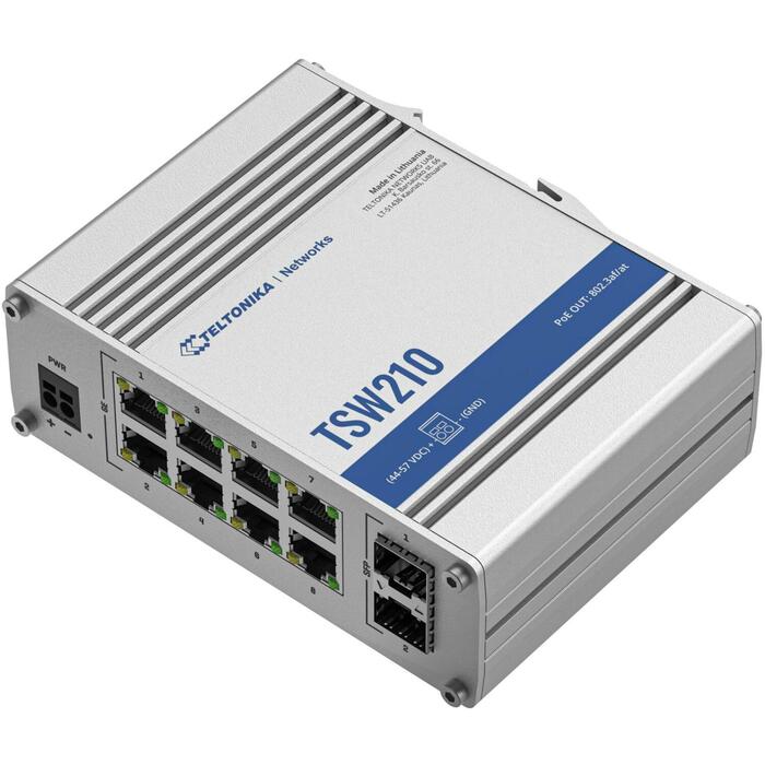 Teltonika komutators TSW210 8 x 10/100/1000