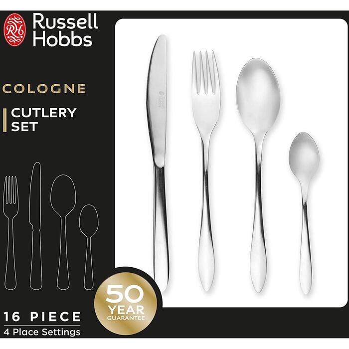 Russell Hobbs Cologne столовый набор RH02221EU7, 16 шт., нержавеющая сталь (RH02221EU7)