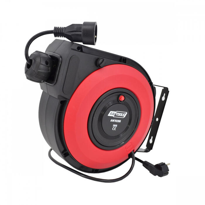 Retractable Power Cable Reel, 20m, 3x1