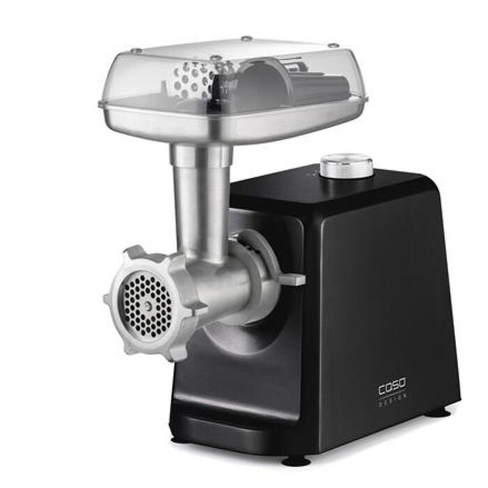 Caso Gaļas malšanas iekārta FW 2500 02874, 2500 W, 2 ātrumi, 2.5 kg/min, 3 nerūsējošā tērauda griešanas plāksnes, desu pildītājs (02874)