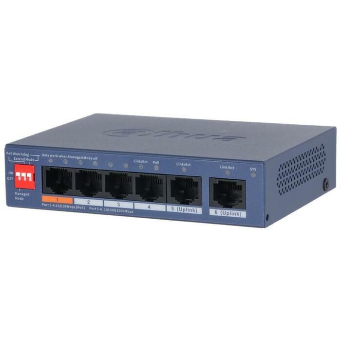 Dahua CS4006-4ET2GT-60 Pārvaldāms komutators 6 porti
