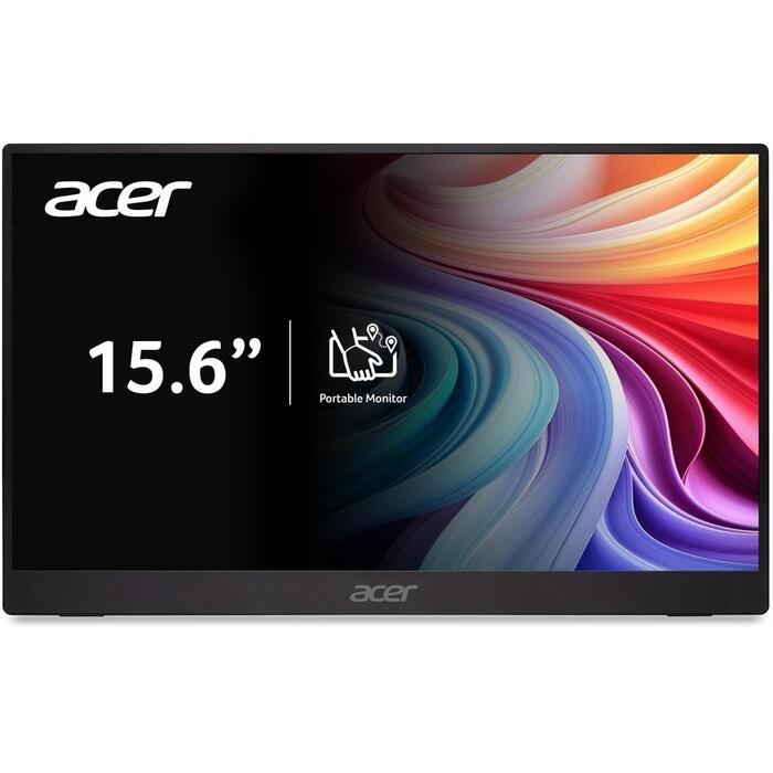 Acer PM161Q B1bmiuux портативный монитор, 15.6", FHD, 1920 x 1080, 250 cd/m², 60 Hz, 4 ms, HDMI 1, черный (UM.ZP1EE.101)