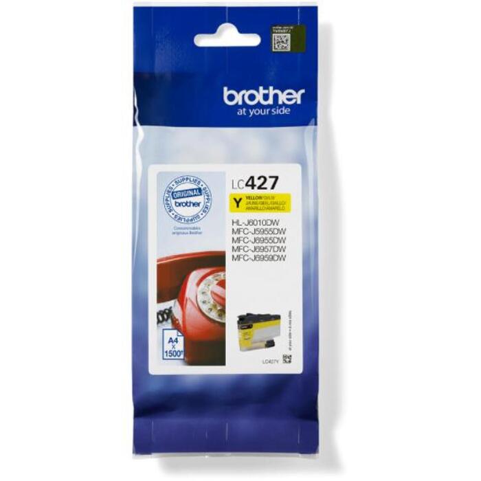 Brother tintes kārtridžs LC427Y, 1500 lappuses