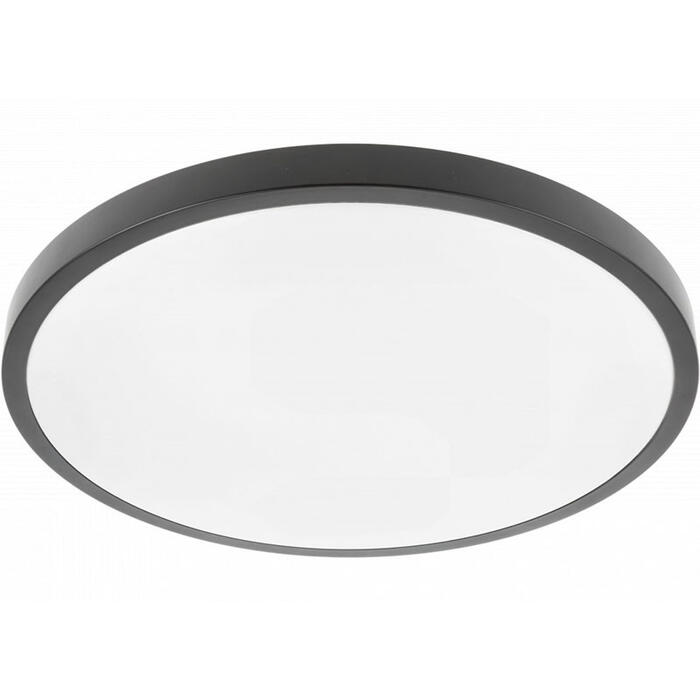 Griestu gaismeklis ATOL LED, Ø400mm, 4000K, 32W, 2560lm, PF>0.9, IP54, melns; LD-ATOL32W-NW-10 GTV (LD-ATOL32W-NW-10)