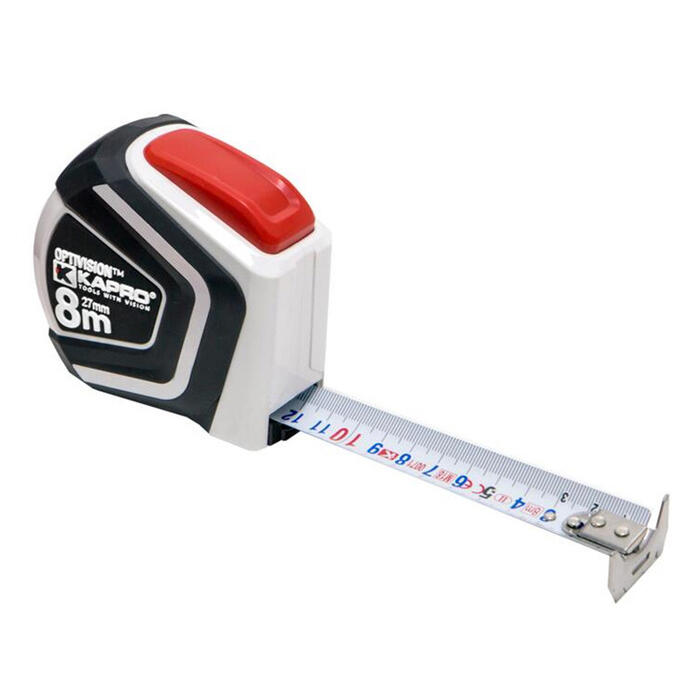 Mērlente OptiVision autostop, magnēriska 8m x 27mm Kapro (510-8M)