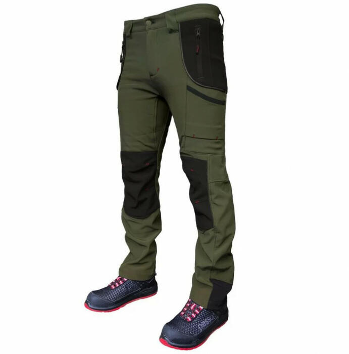 Pesso Nebraska C58, softshell bikses, zaļas