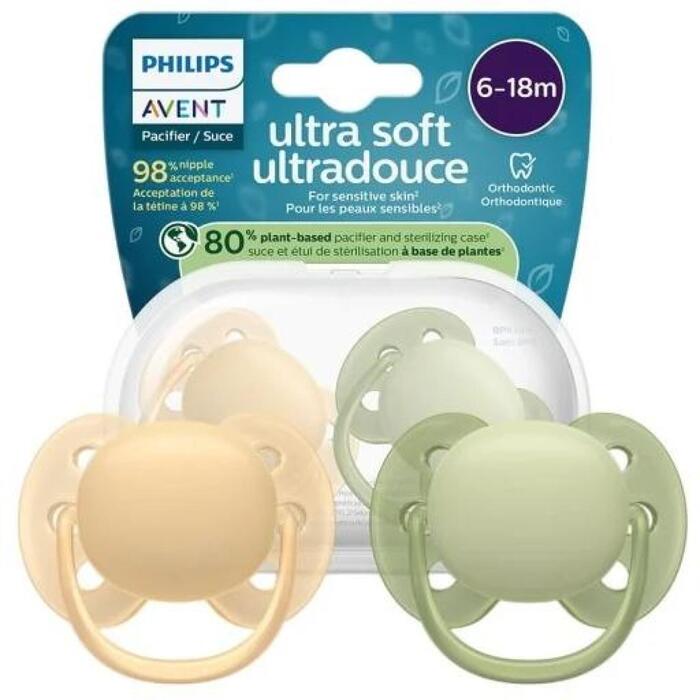 Philips Avent māneklītis Ultra soft, 6-18M (2 gab), zēniem (SCF091/45)