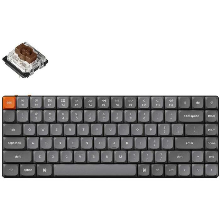 Keychron klaviatūra K3M-H3, 75% forma, 84