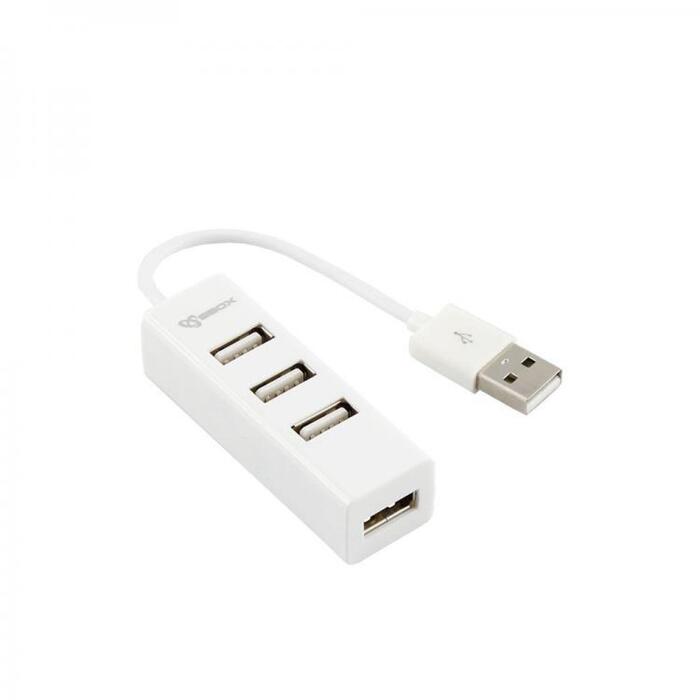 Sbox USB centrmezgls H-204W, 4 porti