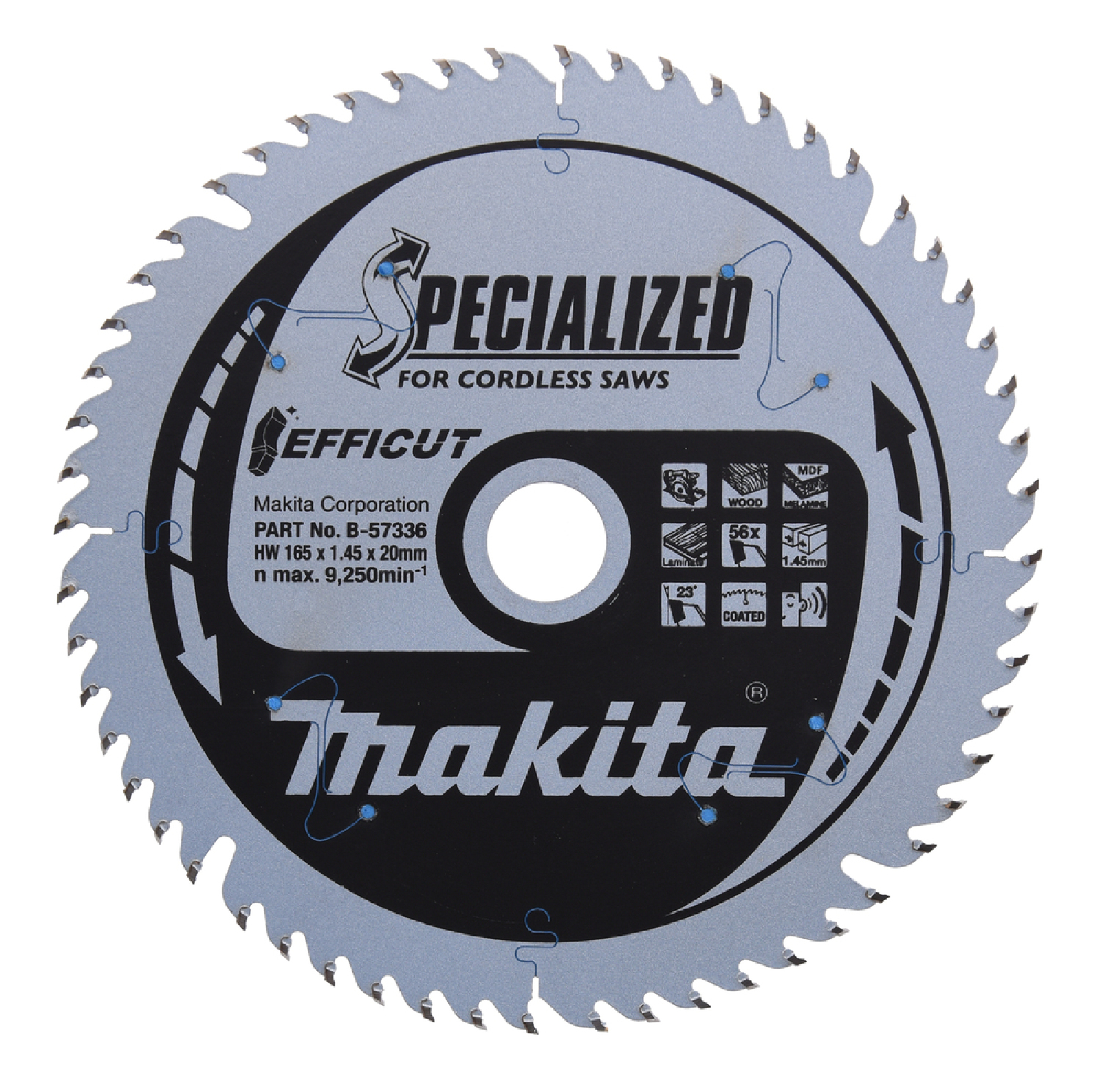 Zāģripa EFFICUT MAKITA B-57336 165x1.45x20mm
