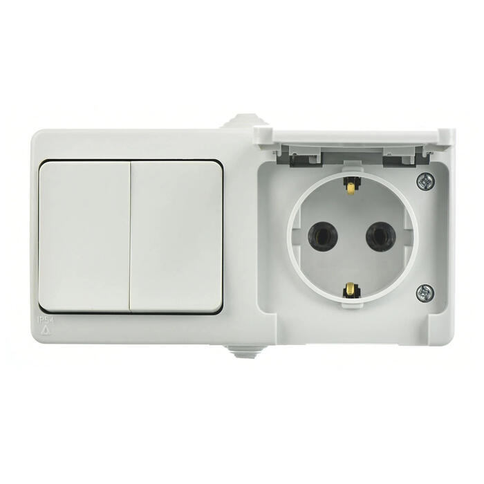 Elektriskais bloks 2 taustiņi, IP54 ar saz. 01071300-100183, GÜNSAN (01071300-100183)