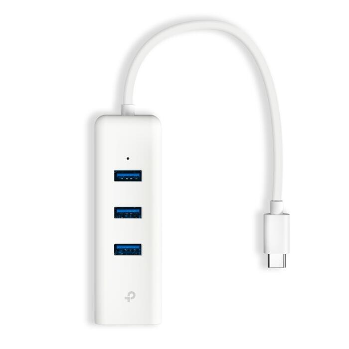 Tp-Link USB centrmezgls un Gigabit Ethernet adapteris UE330C, 3xUSB 3.0, 1000Mbps, kompakts, Plug and Play (UE330C)