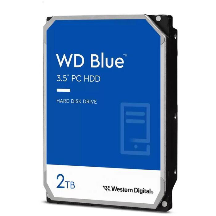 Western Digital Жесткий диск WD20EARZ, 2TB, 3.5", SATA III, 5400 RPM, 64MB, CMR, синий (WD20EARZ)