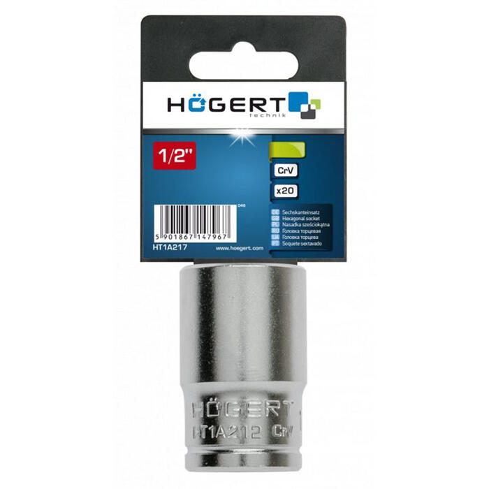 Muciņu atslēga 1/2" 12mm HT1A212 HOGERT