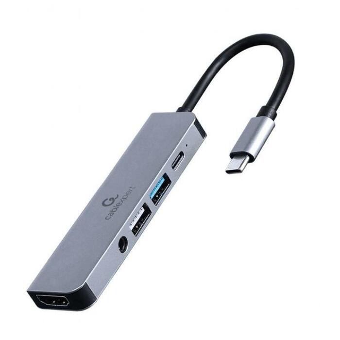 Gembird USB adapteris Type-C uz HDMI/USB3/5-in-1
