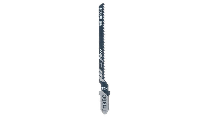 Dekupēšanas zāģa asmens T119BO, HCS, izliekumu griezumiem, 2609256717, BOSCH (2609256717)