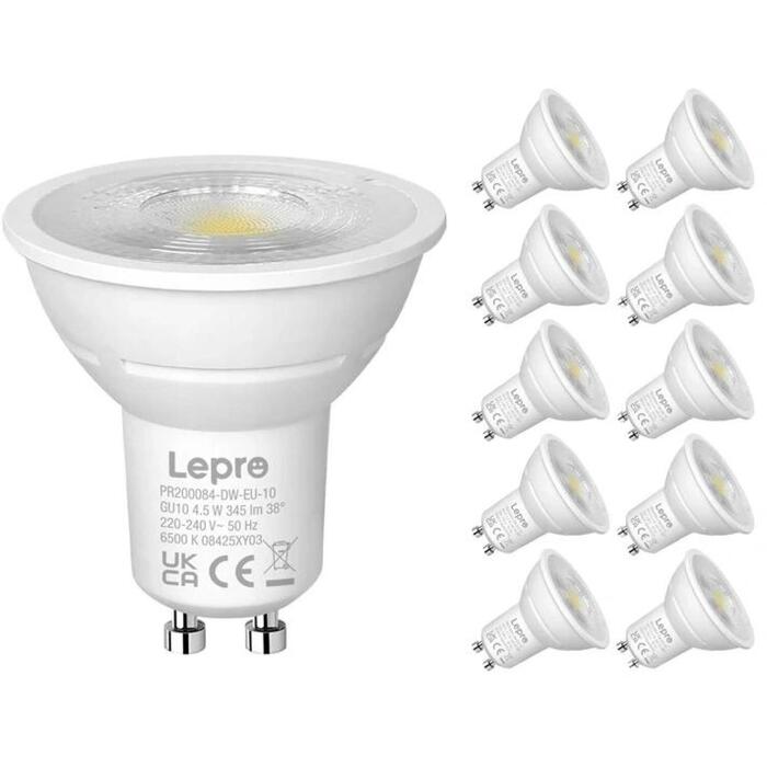 LEPRO 200084-DW-EU-10 LED spuldze GU10, 4