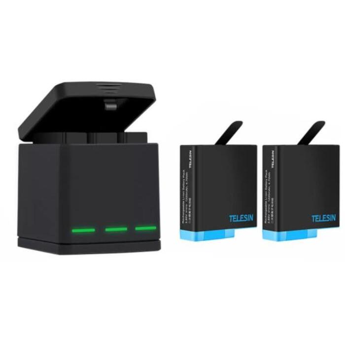 Telesin GP-BNC-801 trīskanālu lādētājs GoPro Hero