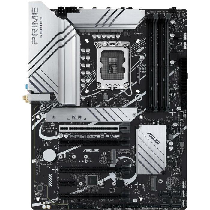 Asus Mātesplate PRIMEZ790-PWIFI, LGA 1700, DDR5, 128 GB, 3 x M.2, 4 x SATA III, 2.5 Gb Ethernet, Wi-Fi 6, 7.1 audio (PRIMEZ790-PWIFI)