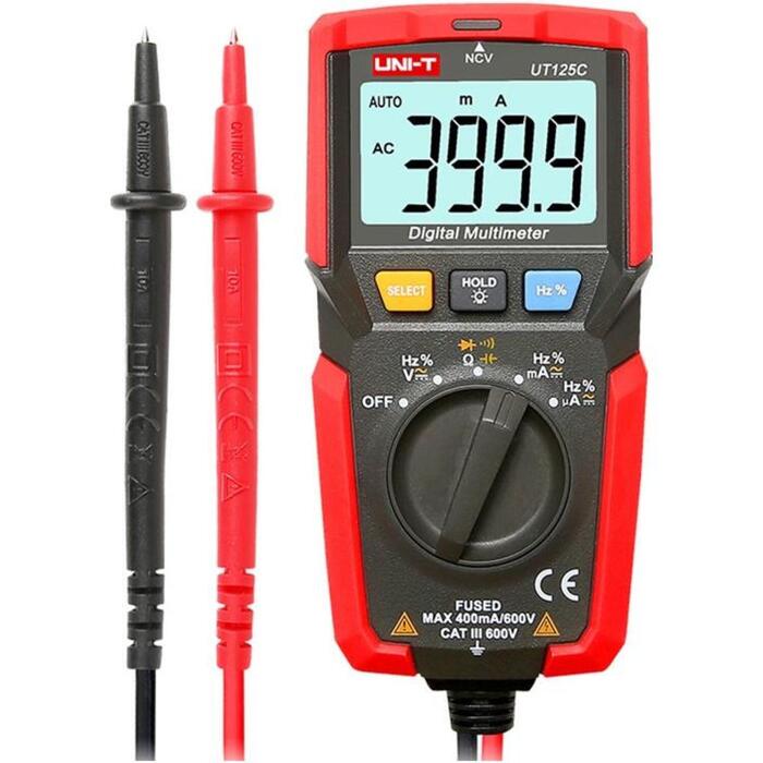 Uni-T UT125C kabatas digitālais multimetrs, 600V