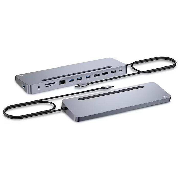 I-tec USB-C dokstacija C31FLAT2PDPRO, 100 W