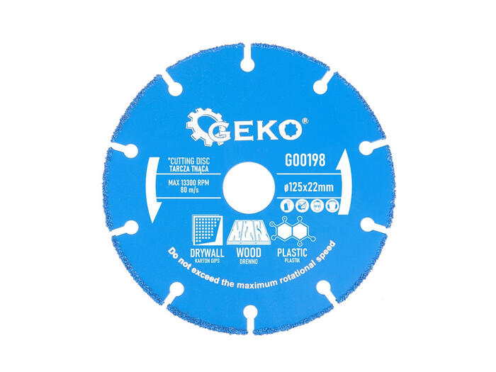 Geko Griezējdisks G00198, 125x22.2mm, kokam