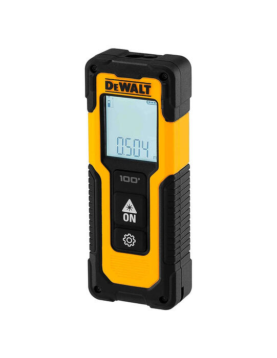 Dewalt DWHT77100-XJ лазерный дальномер, 30м, 100фут, Class II, IP54, 2 x AAA, +/- 3°, 1 мин, компактный (DWHT77100-XJ)