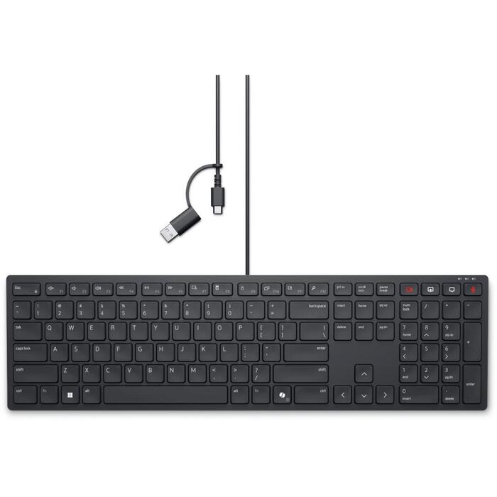 Dell klaviatūra KB525C 580-BBTH, USB-C, melna