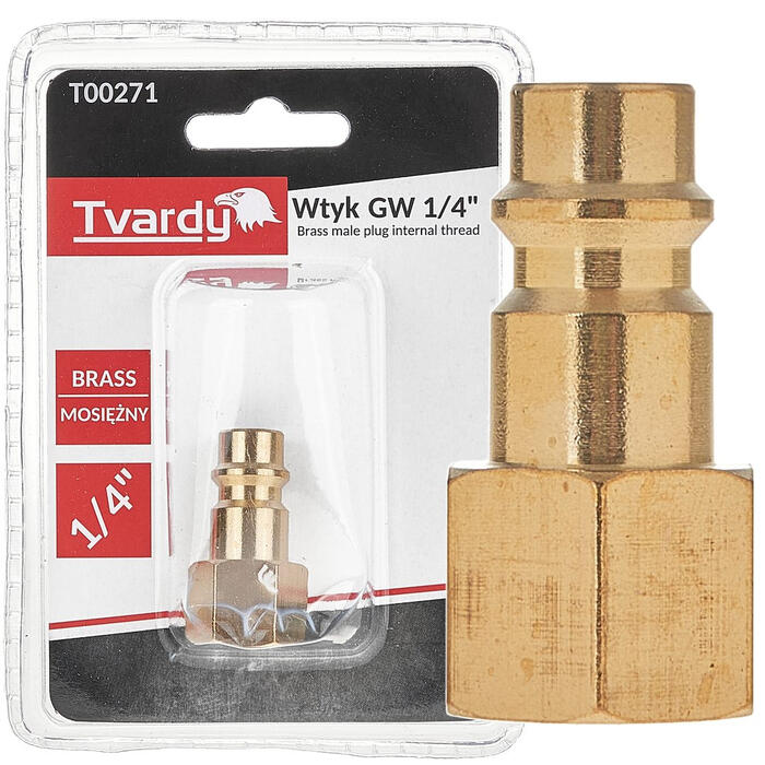 GEKO Misiņa vītnes kontakts 1/4", Tvardy