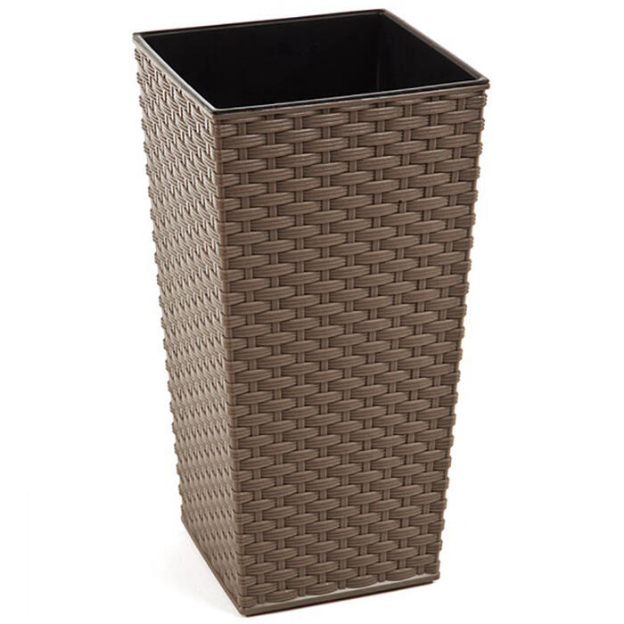 Puķu pods Finezja rattan 30x30x57cm, t.brūns (9835744)