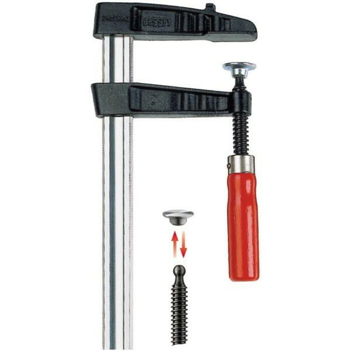 Bessey Spīles TGK250, 2500 mm, 120 mm, 7000 N, 35 x 11 mm, 7,8 kg, stiprināts kaļamais čuguns (TGK250)