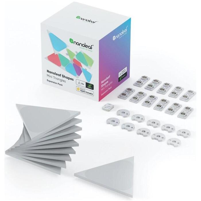Nanoleaf Shapes Melni Mini Trīsstūri Paplašināšanas