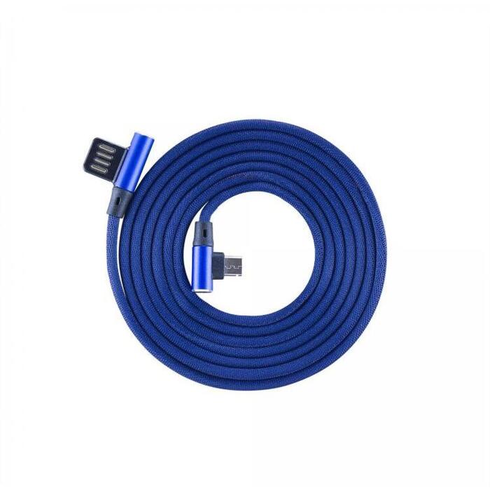 Sbox USB kabelis USB-MICRO-90-BL, 1,5m