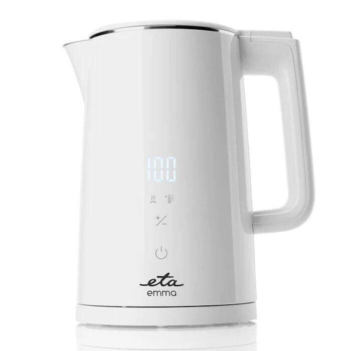 Elektriskā tējkanna ar 2200 W jaudu, 1.5 L ietilpību un 360° rotācijas bāzi ETA559590010 Emma White ETA (ETA559590010)
