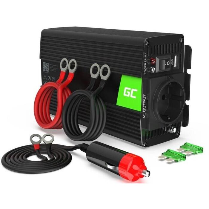 Green Cell Pārveidotājs INV03DE, 500W, 12V