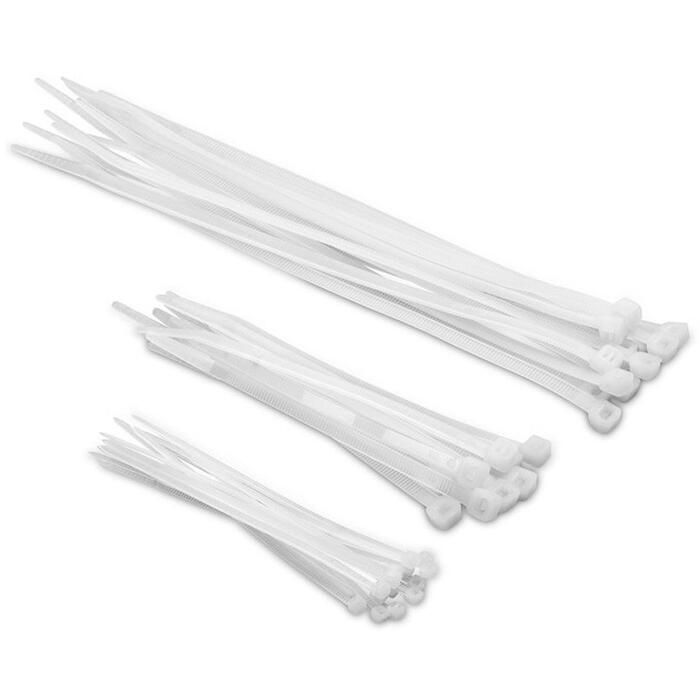 Plastmasas savilcēji balti 5x120mm (100gab.) KRT556003 KREATOR (KRT556003)