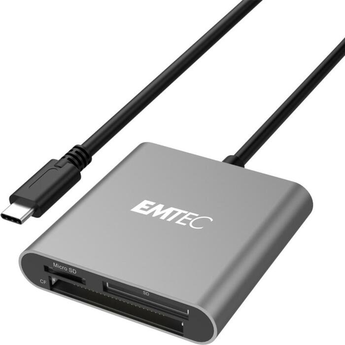 Emtec karšu lasītājs Type-C ECCAREADT610C, USB