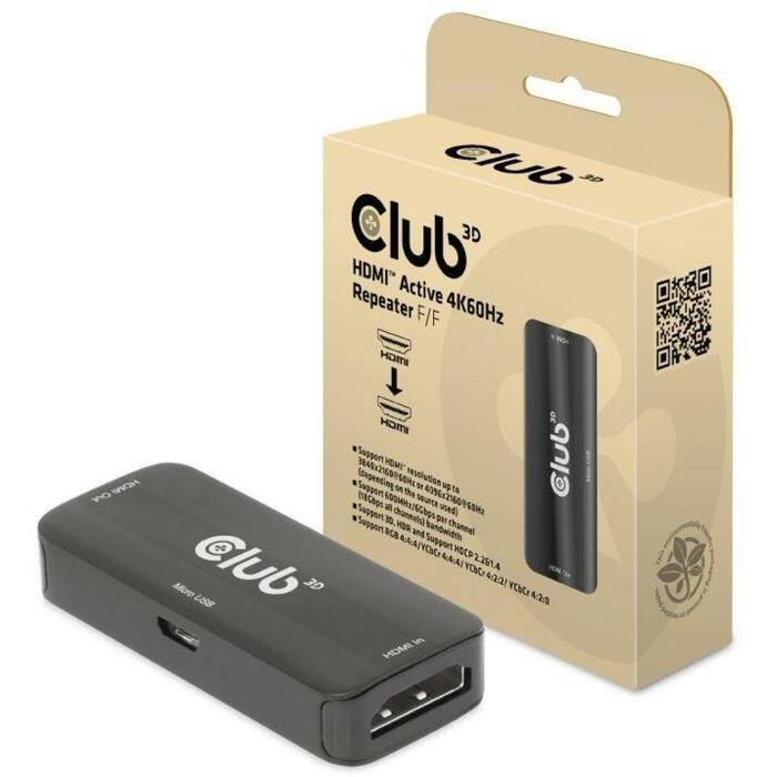 Club3D HDMI adapteris CAC-1307, 4K60Hz, 2